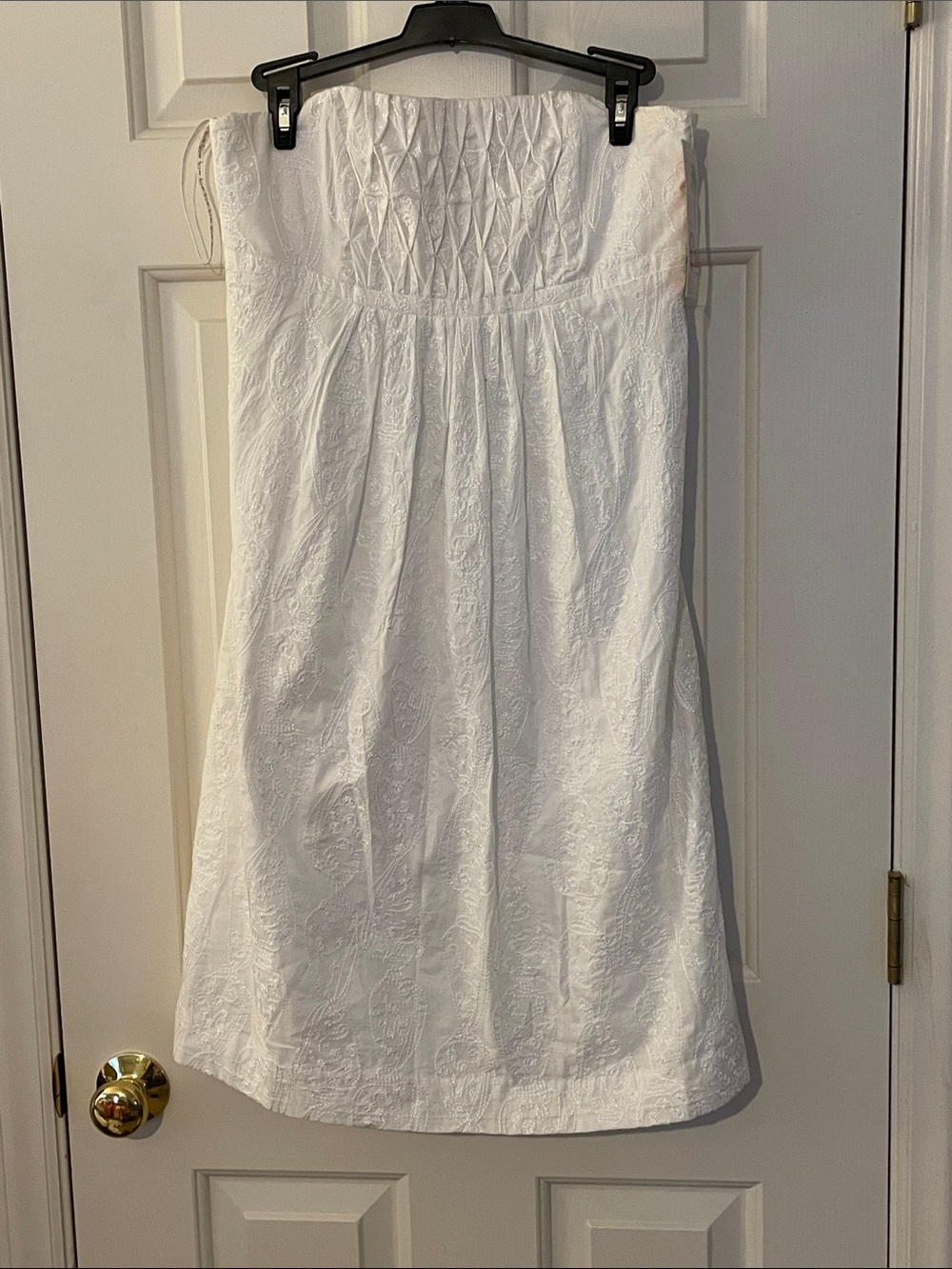 NWT Lilly Pulitzer Palm Beach Shirly Shell White Embroidered Strapless Dress